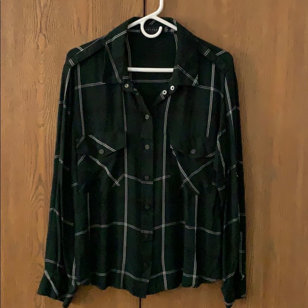 Sanctuary plaid blouse